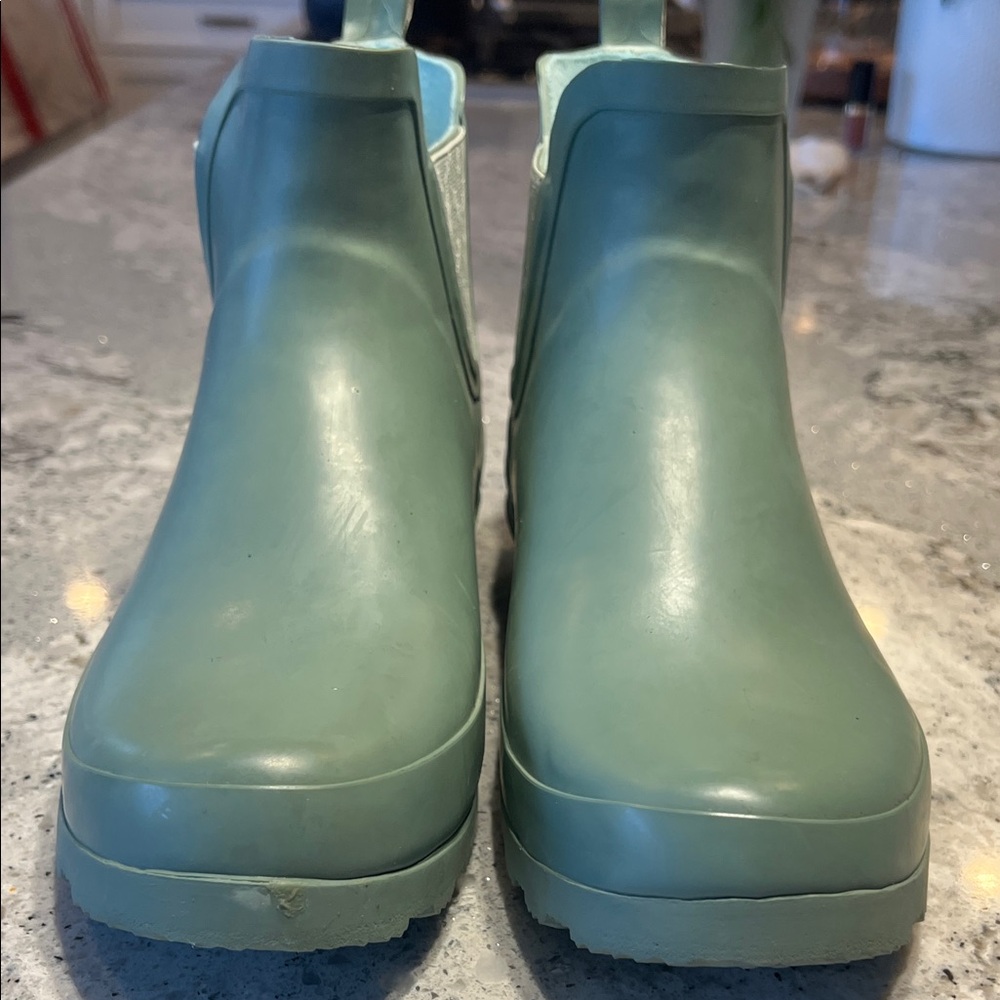 Laura Ashley Sage Garden Rain Boots Size 9 - Picture 5 of 10